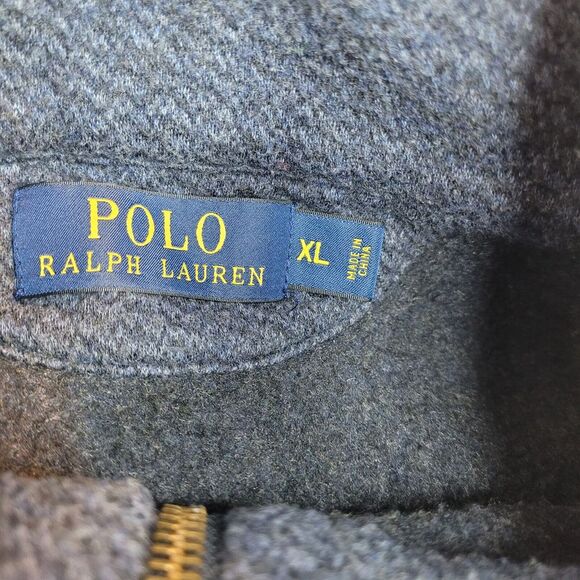Polo Ralph Lauren Mens Sweater XL Blue 1/4 Zip Pullover Long Sleeve - Picture 4 of 6